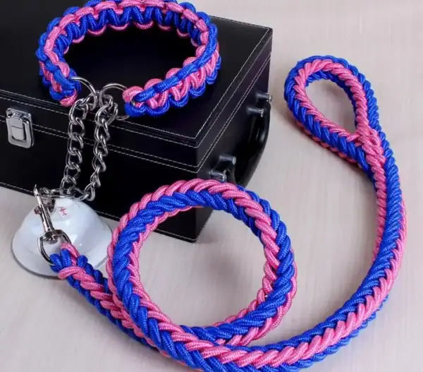 Double-Strand Rope Tactical Lead & Collar Set - Image 11
