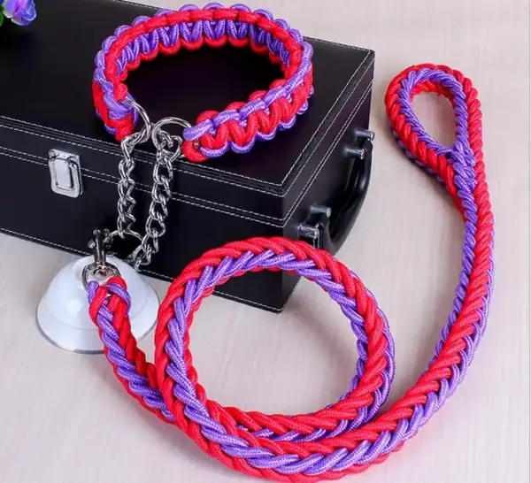 Double-Strand Rope Tactical Lead & Collar Set - Image 8
