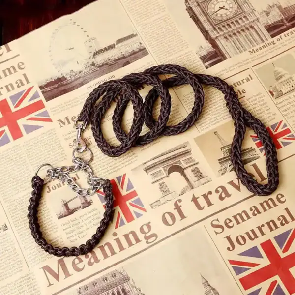 Double-Strand Rope Tactical Lead & Collar Set - Image 10