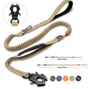 Heavy Duty Tactical Bungee No-Pull Lead for Big Dogs