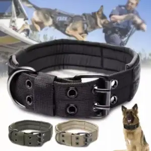 Heavy Duty Tactical Reflective Dog Collar