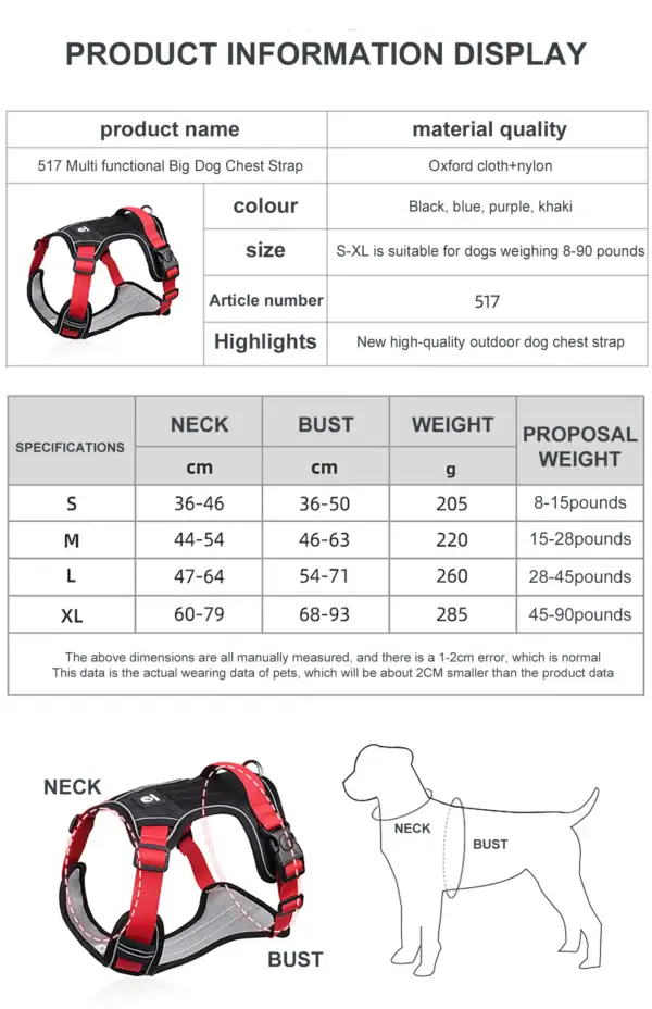 Tactical Reflective Dog Harness - Image 9