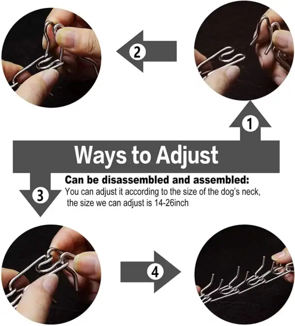 Adjustable Stainless Steel Dog Prong Collar - Image 6
