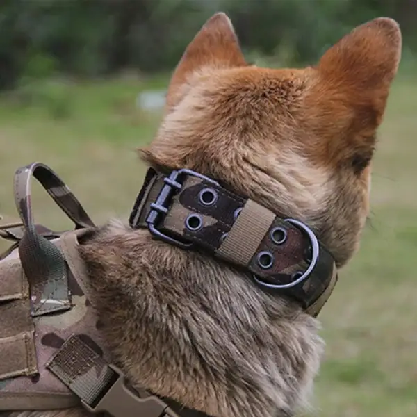 Heavy Duty Tactical Reflective Dog Collar - Image 2