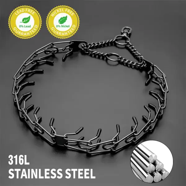 Adjustable Stainless Steel Dog Prong Collar - Image 2